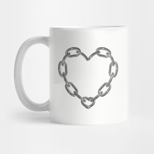 Chain Heart Mug